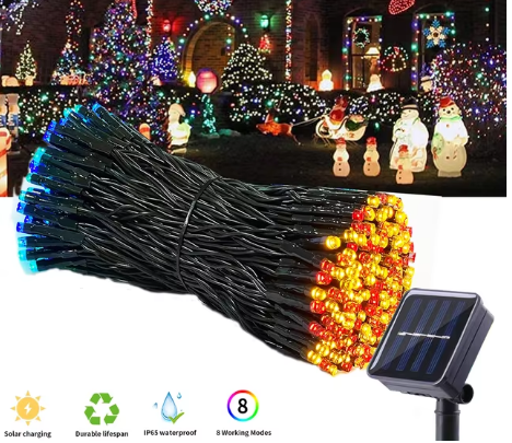 Luz Led ECOLOGICA Panel Solar 14 mts ✨🎄✨